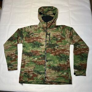 Burton Full Zip Hooded Jacket Men’s M Medium Green Camo